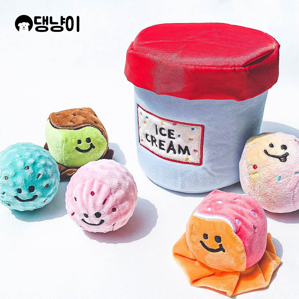 강아지 노즈워크 삑삑이 아이스크림 박스
